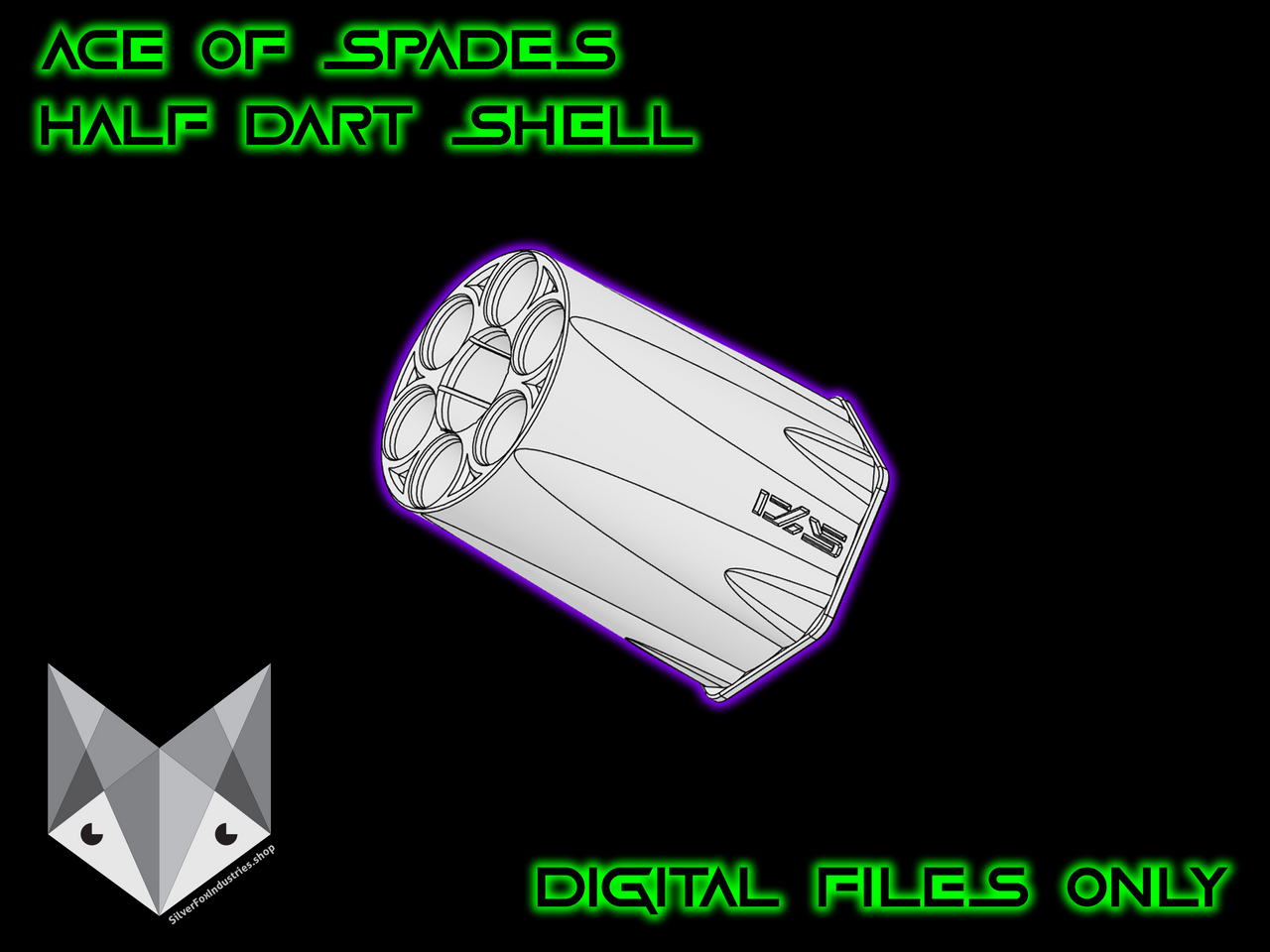 Ace of Spades Half Dart Shell - FILES ONLY