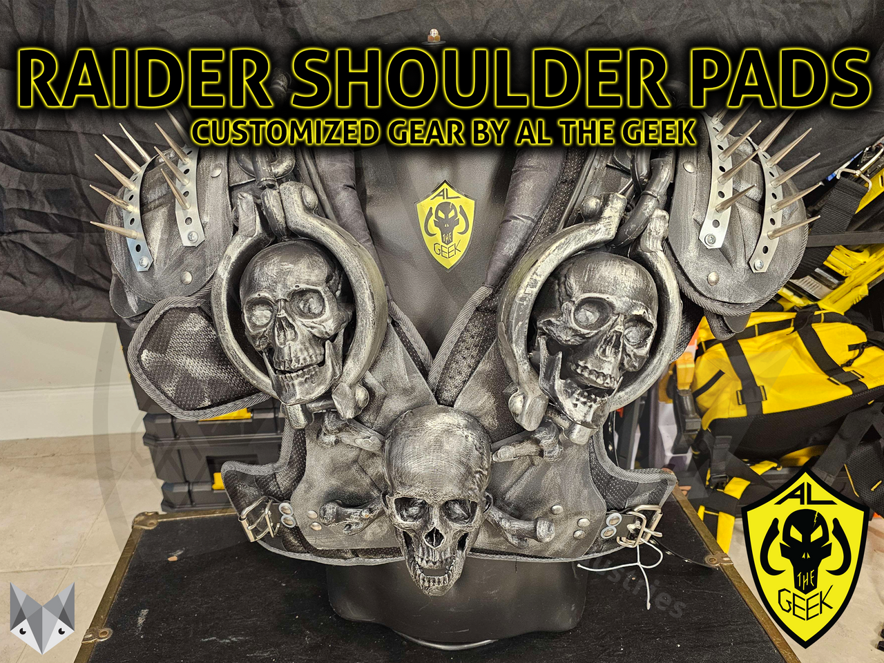 Raiders Shoulder Pads by Al The Geek
