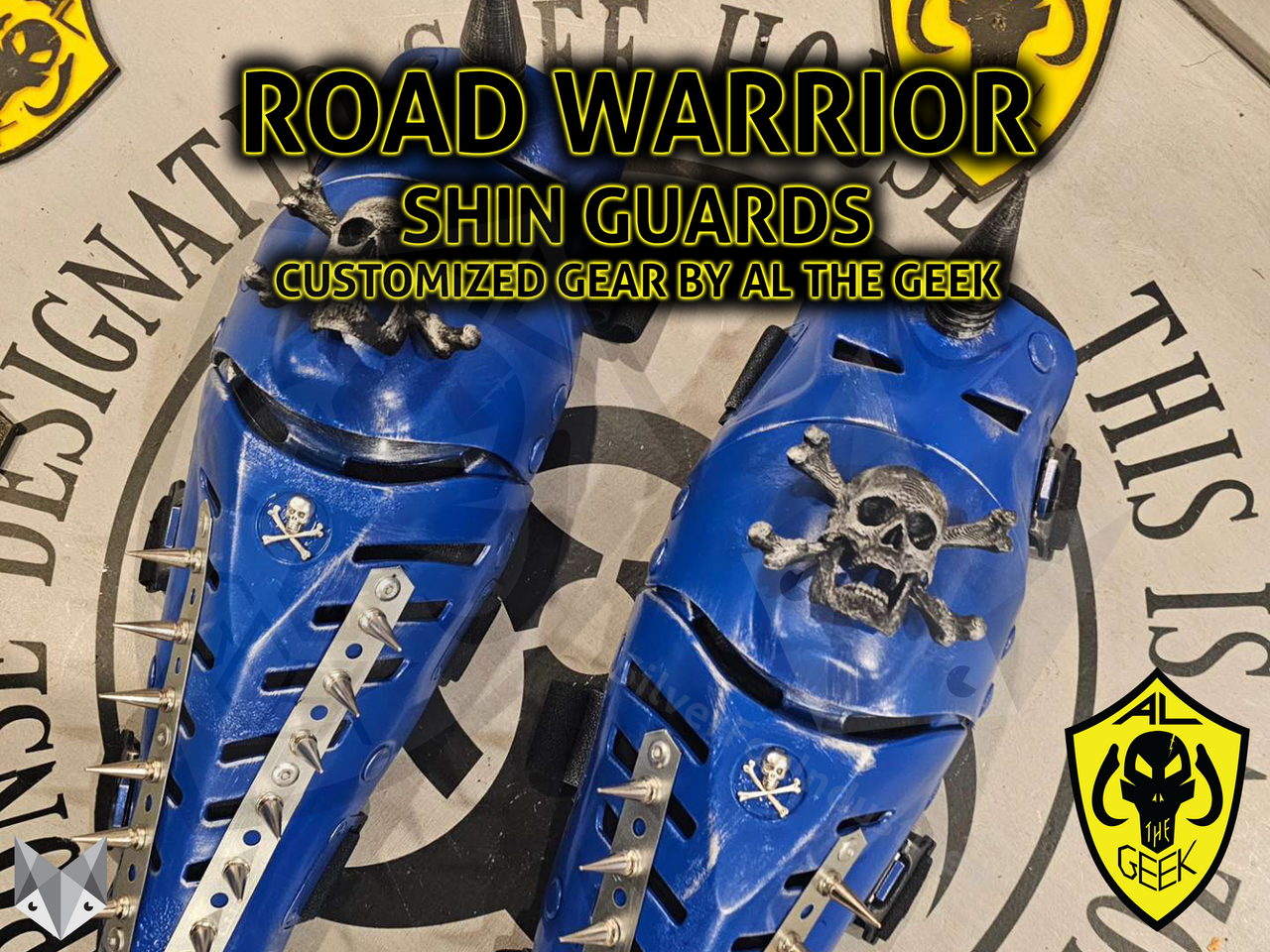 Road Warrior Shin Guards by Al The Geek
