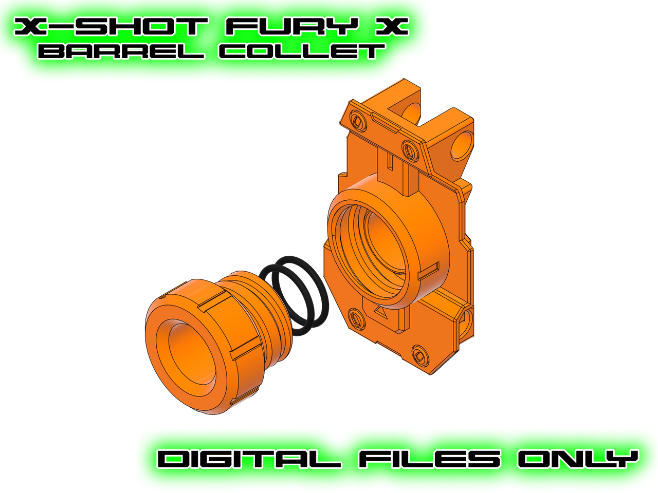 X-Shot Fury X Barrel Collet - FILES ONLY