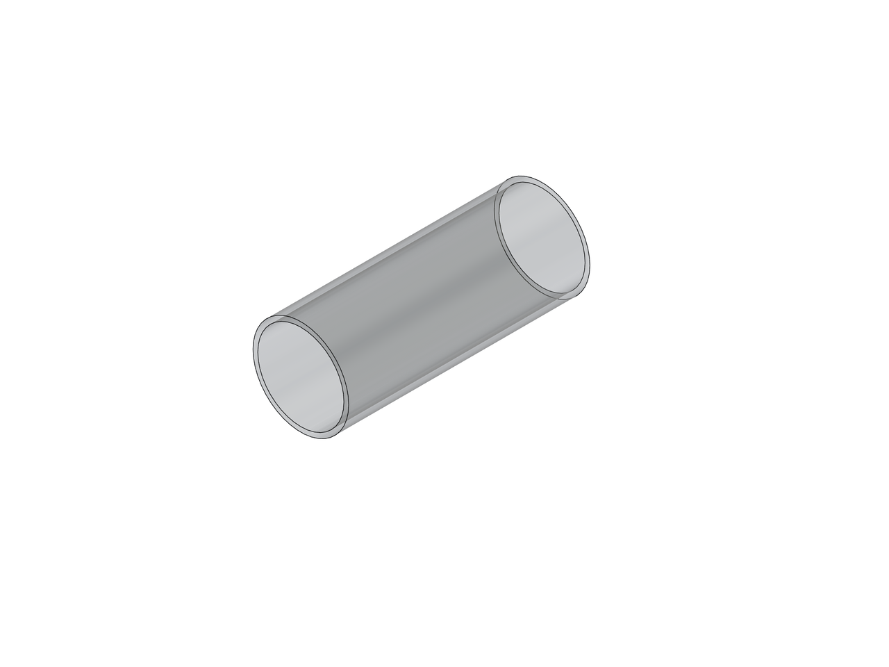 Clear Plunger Tube (1.25in OD 1.125in ID)