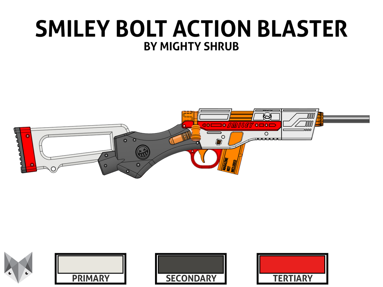SMILEY Bolt Action Blaster by Mighty Shrub