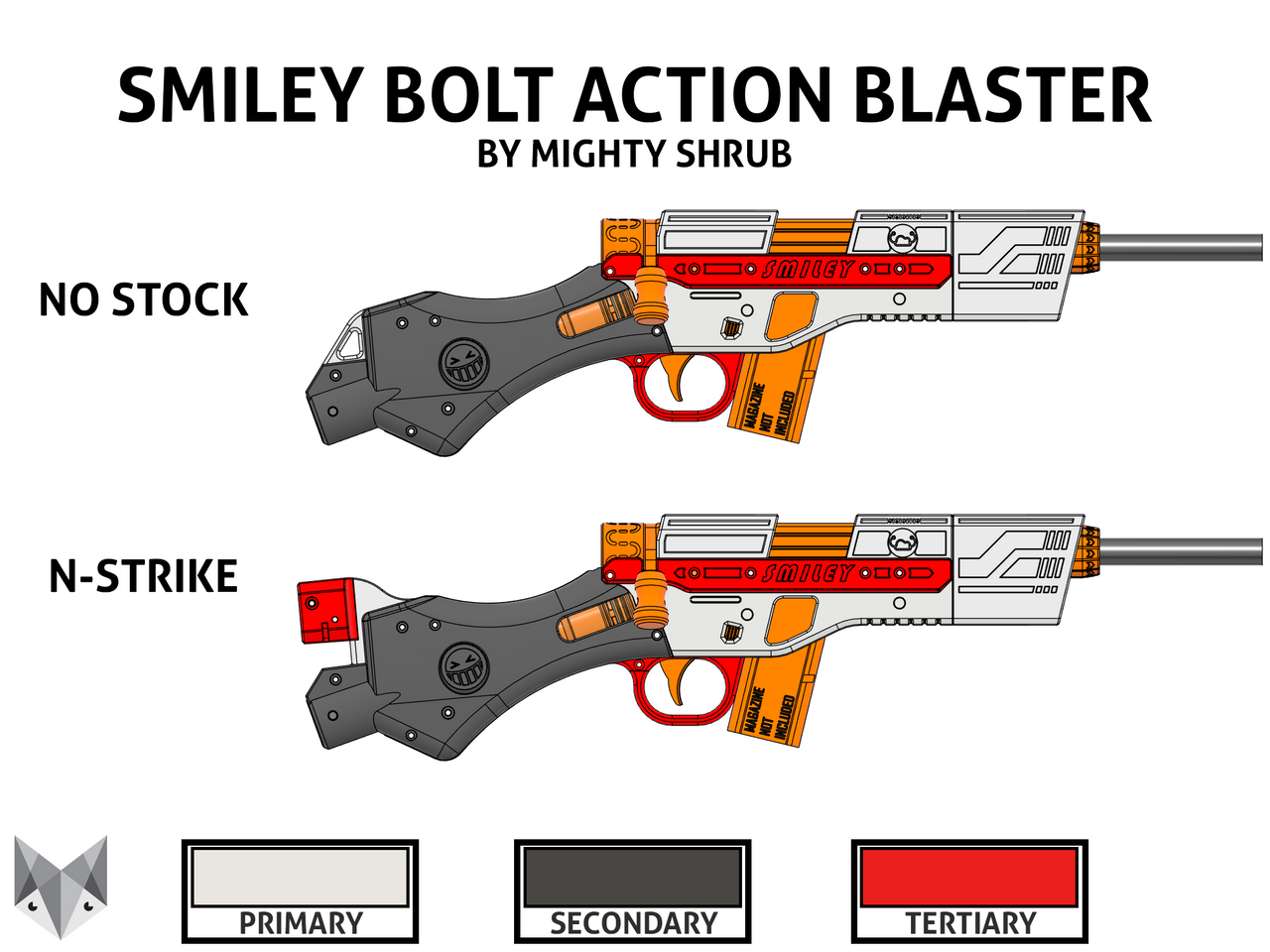 SMILEY Bolt Action Blaster by Mighty Shrub