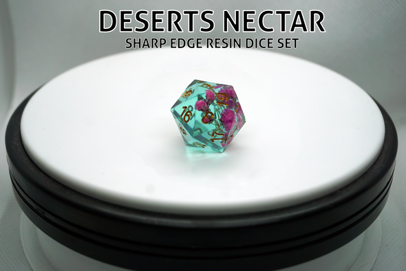 Desert's Nectar - Polyhedral Sharp Edge Resin Dice Set