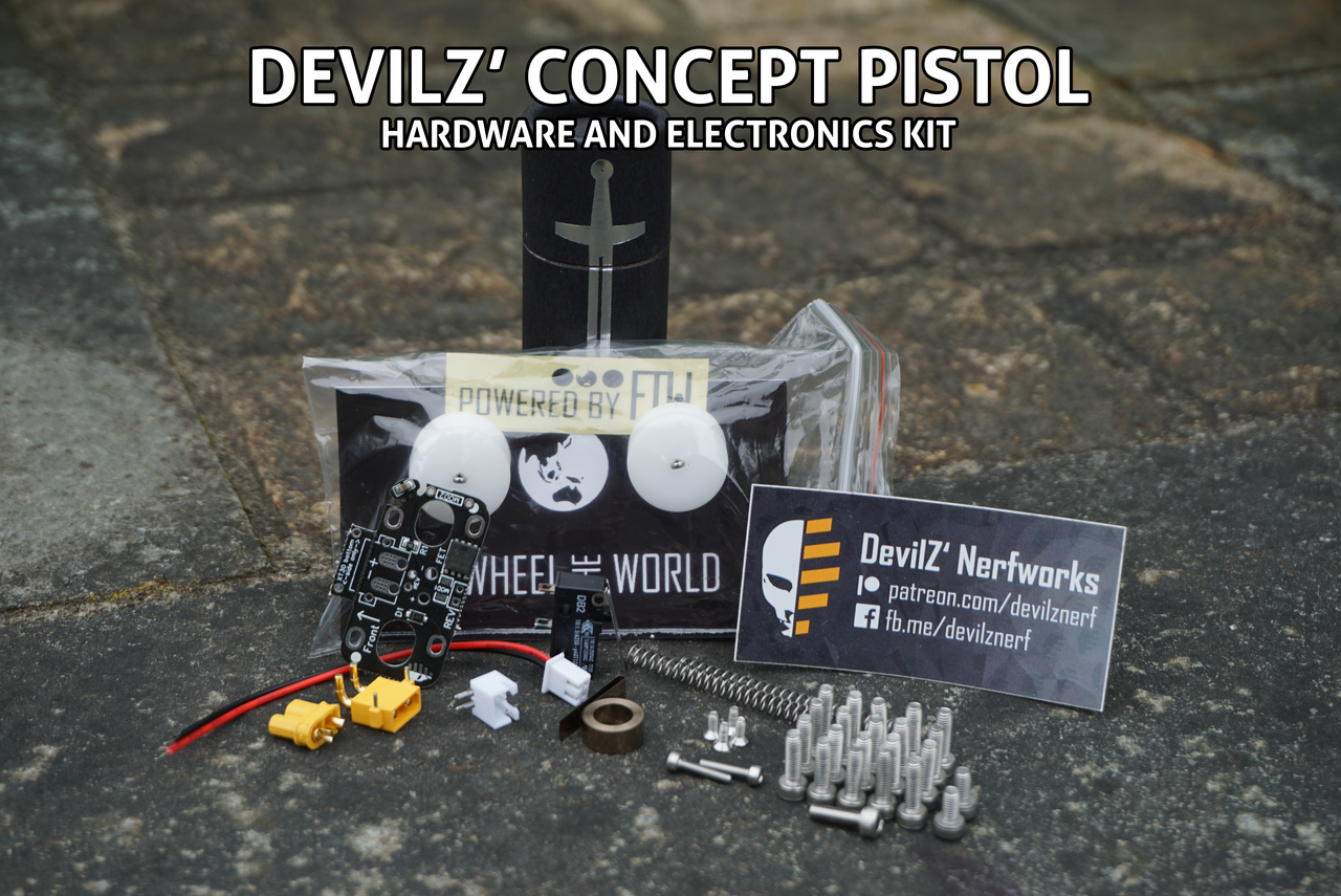 DevilZ' Concept Pistol Hardware and Electronics Kit