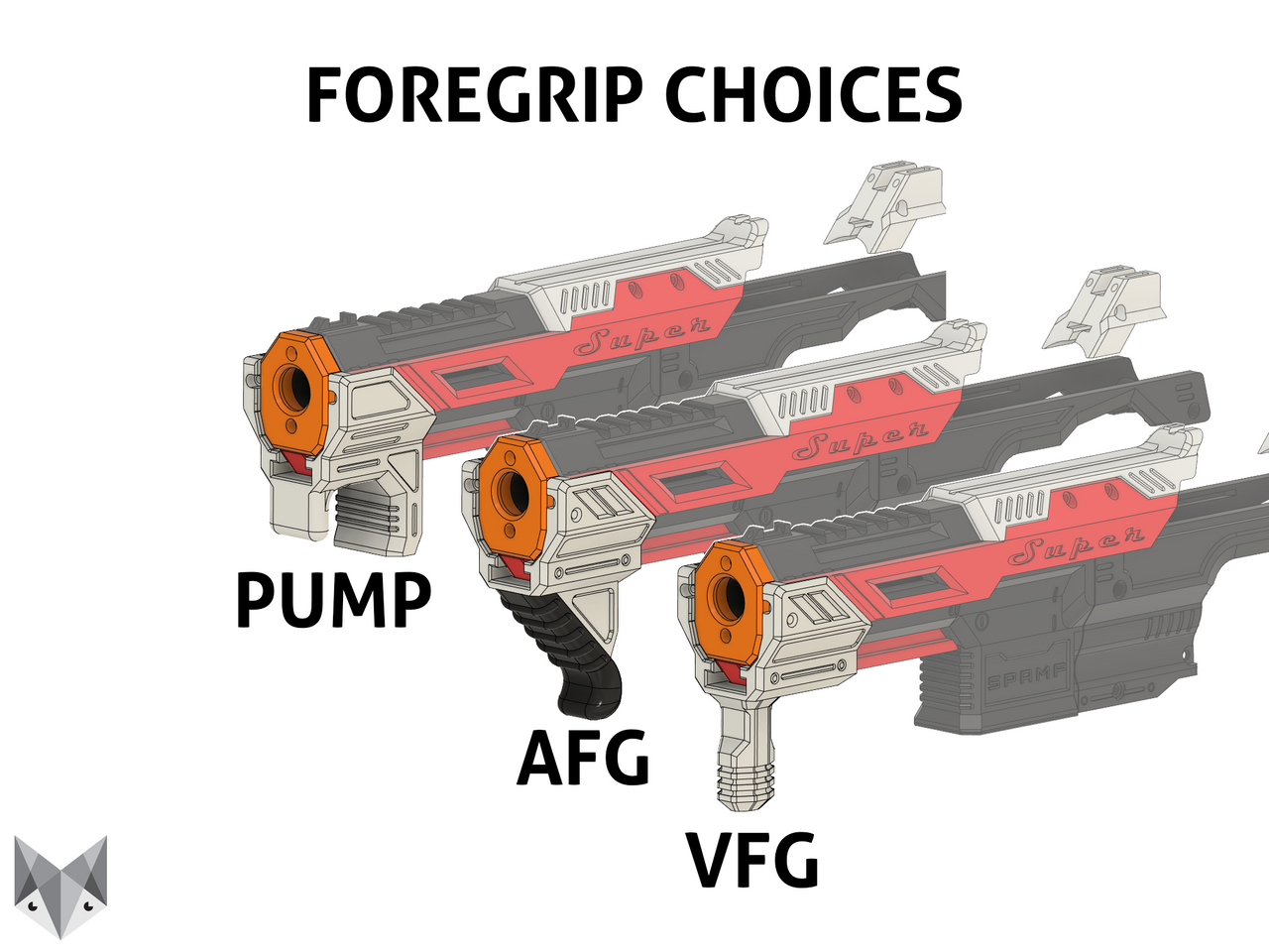 Super SPAMF Pump Action Blaster Kit by OldFusionDesigns