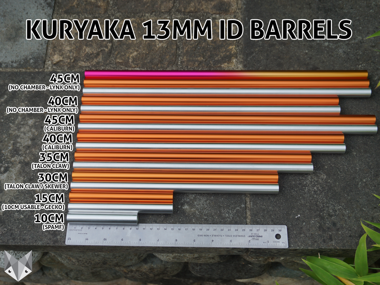 13mm Machined Aluminum Barrel by Kuryaka