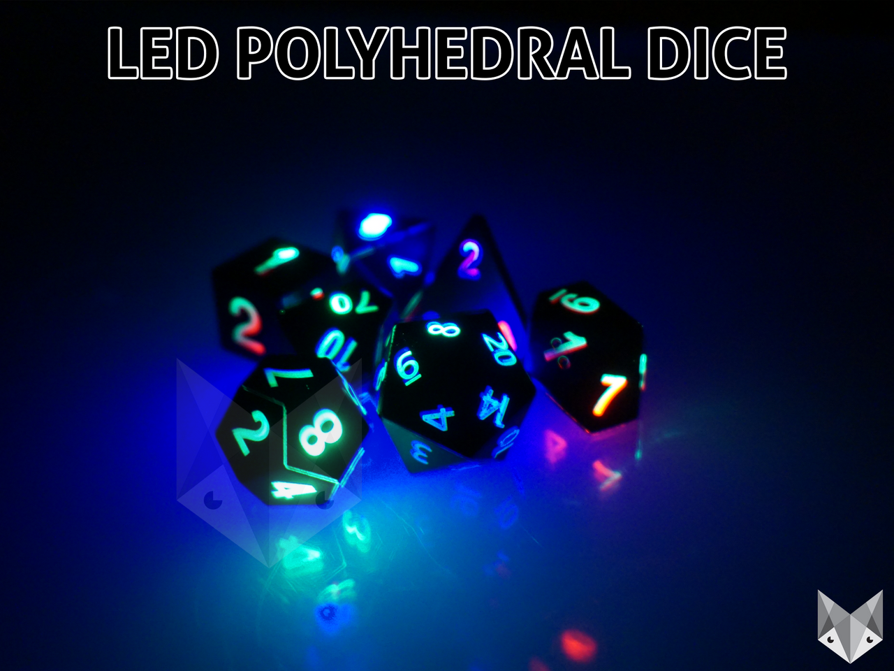 LED Polyhedral Dice Set