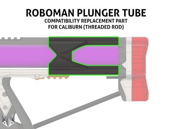Roboman Plunger Tube Compatibility Part - Caliburn (Threaded Rod)