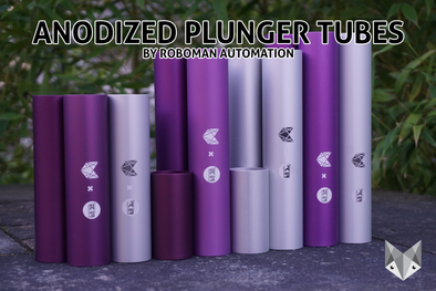 Anodized Plunger Tubes by Roboman Automation