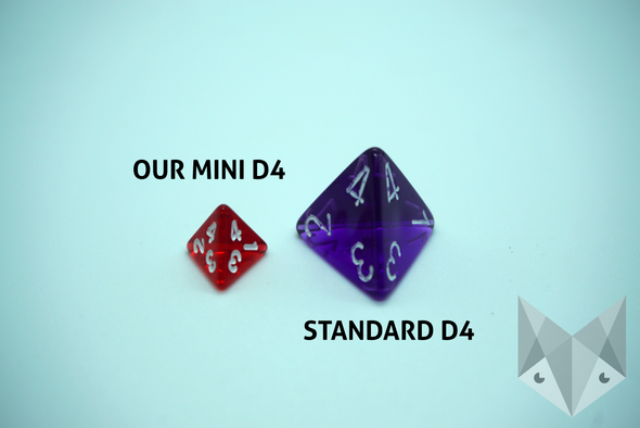 Set of Mini D4 for 5E Healing Potion Props